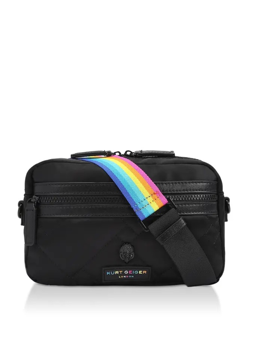 Kurt Geiger London Rainbow Crossbody Black Bag